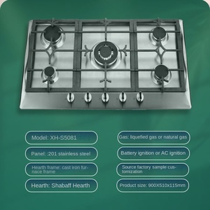 Nấu ăn các thiết bị được xây dựng trong gas HOB 5 Burner lai Bếp 4 gas 1 duy nhất điện hồng ngoại cảm ứng gốm bếp HOB - Product Image 5