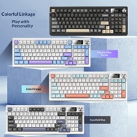 YINDIAO Y95 95+1 Key Wired Mechanical Keyboard Gasket Hot Swappable RGB 1600M Colors PBT Keycaps for Gaming Office
