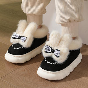 Chaussons d'hiver intérieur-extérieur pour garçons et filles, bottes en coton rembourrées chaudes, respirantes et douces, bottes de neige de printemps pour enfants - Product Image 1