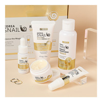 LAIKOU Coffret de Soins Cutanés Hydratants, Rajeunissants, Réparateurs et Raffermissants à la Bave d'Escargot Coréen
