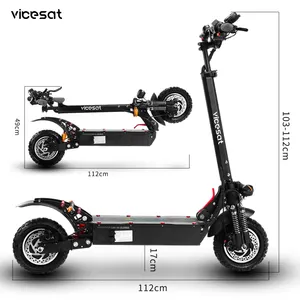 New Design Scooter 52V/18A Battery Motor 2400w Dubai Electric Scooters