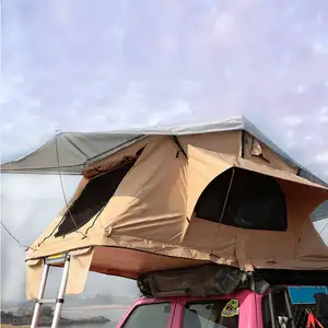 Off Road Outdoor Suv Aluminium Truck Car Roof Top Tent Camping 4 Person Ultra Light Retractable Car 4wd Rooftop Tent
