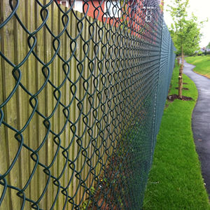 Panneau de clôture temporaire de maillon de chaîne en fer galvanisé de sécurité de chantier portable 6X12FT en Amérique pour les événements - Product Image 3