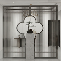 Cloison de séparation en verre et acier inoxydable sur mesure, panneau de séparation de pièce, insonorisant, mur rideau intérieur