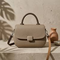 Sacs à main en cuir de première qualité personnalisés pour femmes, sacs à bandoulière de luxe avec rabat et poignée, fabricant OEM ODM