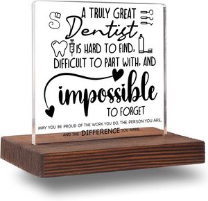 Regalos de Agradecimiento Personalizados Hechos a Mano en Acrílico para Dentistas, para Mujeres y Hombres, <span class=keywords><strong>con</strong></span> Logotipo Personalizado y Serigrafía - Product Image 1