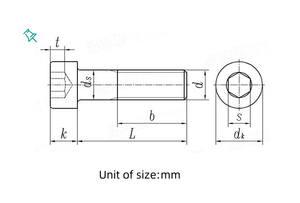 <span class=keywords><strong>M16</strong></span> Bu Lông Và Các Loại Hạt Din912 Hình Lục Giác Carbon Thép Cap Vít Lớp 8.8/10.9/12.9 Chủ Đề 12.9 Cấp Hexagon Ổ Cắm Bu Lông - Product Image 3