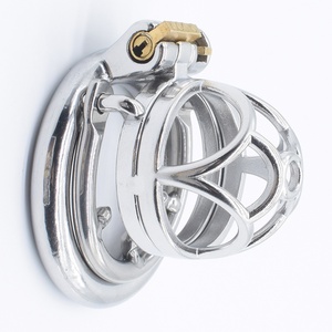 Stainless Steel Male <b>Mini</b> Chastity Dildo Cock Cage Diamond Head Tiny Dildo Cage 1.3 Inch Small Male Chastity Cock Cage for Men - Product Image 6