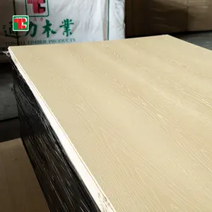 Book Match Prefinished Textured Dyed Surface Paint Uv Color Coating Washed White Oak Veneer Plywood