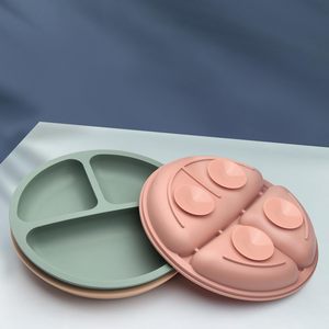 Assiette en silicone pour enfants, assiettes en silicone écologiques pour enfants, assiette d'alimentation pour bébés - Product Image 3