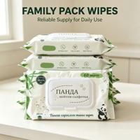 Lingettes humides jetables non parfumées pour bébés et adultes, usage domestique, vente en gros de Chine