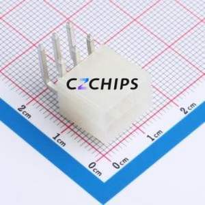 WAFER-WTB4.2-06PWZ Wire-to-Board Pin Header Bent Lead Through Hole,P=4.2mm 2x3P 4.2mm Right Angle Insert Mini-Fit (MX 4.2) - Product Image 1