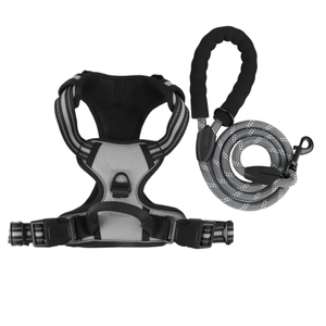 Wholesale Custom Adjustable Nylon <b>Reflective</b> Pet <b>Dog</b> <b>Harness</b> and Leash Set No Pull Luxury Small Medium Large Pet <b>Dog</b> <b>Harness</b> - Product Image 4
