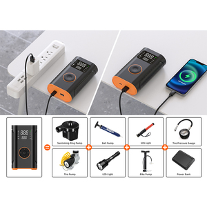 Stepless Rechargeable <strong>Tire</strong> Ball <strong>Inflator</strong> Camping Digital Inflatable Weireless 12v <strong>Inflator</strong> High Air Pump for Bicycle - Product Image 6