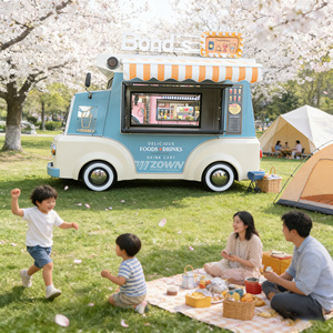 Camion de restauration électrique tendance avec logo et couleur personnalisés, véhicule de restauration mobile pour les entreprises de franchise de street food mondial - Product Image 1