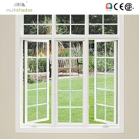 Ventanas de Aluminio Multishades USA NFRC para Hotel y Casa, Abatibles, Ultra Delgadas, con Marco Estrecho, Aislamiento Térmico Low-E