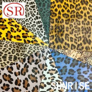 Personalizzato 100% poliestere alla moda leopardato con stampa leopardata finta pelle scamosciata scarpe <span class=keywords><strong>per</strong></span> abbigliamento - Product Image 1