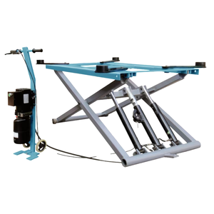 Ciseaux hydrauliques à double cylindre SS YK2800, élévateur de voiture portable pour garage domestique - Product Image 1