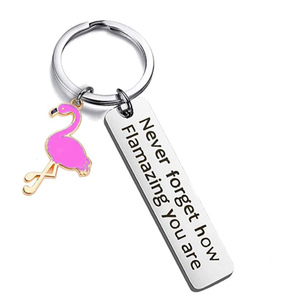 Portachiavi in acciaio inossidabile all'ingrosso non dimenticare mai quanto sei incredibile portachiavi lettera portachiavi gioielli ispiratori - Product Image 3