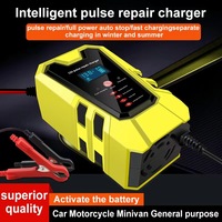 Best-seller mondial 12v 6a 12v 10a Chargeur de batterie de réparation de voiture à impulsions intelligentes Sélection d'apparences multiples Chargeur 12v