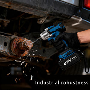 Clé à chocs sans brosse de qualité industrielle portable multifonctionnelle avec source d'alimentation de batterie Li-Ion outil de bricolage à couple élevé - Product Image 6
