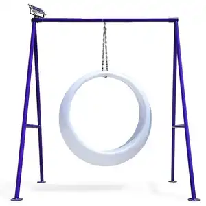 Mobili da giardino per eventi all'aperto LED moon swing parco giochi per bambini sedia a dondolo all'aperto anello appeso sedia a dondolo a LED