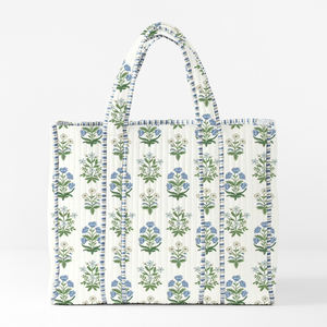 Hoa Weekender Túi Bán buôn đầy màu sắc chắp vá Boho Túi Thêu bông chần Túi - Product Image 1