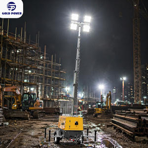 Torre de Iluminación Telescópica LED de 4*300W/4*400W/4*1000W, 5.5m de Altura, Generador Móvil y Portátil de Gasolina/Diésel - Product Image 2