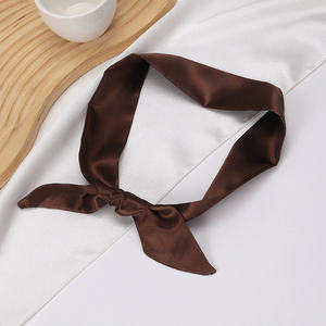 Nouvelle tendance chinoise, écharpe en soie tussore unique brodée et teinte en tie-dye, 90*4 cm, pour femmes - Product Image 4