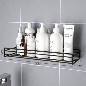 Étagères de salle de bain murales, panier de salle de bain, étagère de rangement, porte-accessoires de douche - Product Image 5