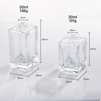 Nouvelle Collection 2026 : Flacons de Parfum Créatifs 30ml, 50ml avec Corps Transparent, Vaporisateur et Pompe