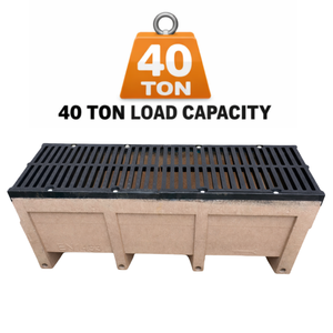 <span class=keywords><strong>Caniveau</strong></span> de drainage en béton polymère à charge lourde <span class=keywords><strong>D400</strong></span> avec <span class=keywords><strong>grille</strong></span> en <span class=keywords><strong>fonte</strong></span> pour parcs industriels et routes publiques - Product Image 2