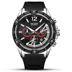 Popular Men's Watch Multifunctional Sports Calendar <b>Waterproof</b> Quartz <b>Wristwatch</b> - Product Image 6