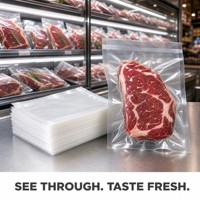 Sacs sous vide en nylon pour micro-ondes, sacs d'emballage thermoscellables de qualité alimentaire