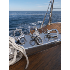 Manille à ressort pivotante à dégagement rapide Inherit 60 mm en acier inoxydable 316 pour bateaux et yachts marins - Product Image 2