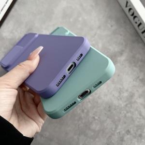 Coques de téléphone portable en silicone couleur macaron, avec porte-cartes à lacets, pour Samsung – Vente chaude en gros - Product Image 5