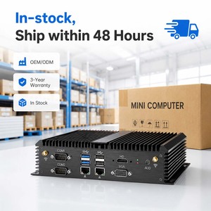 Mini PC Sin Ventilador Intel Core <span class=keywords><strong>I5</strong></span> I7, Carcasa Resistente de Aluminio, 6 Puertos COM, 2 LAN, HDMI, para Automatización Industrial e IoT, <span class=keywords><strong>Precio</strong></span> Más Bajo que los Similares - Product Image 2