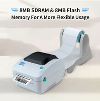 Stiker kode batang termal 4 inci, Printer Label XP-470B Printer termal XP-470B dengan Bluetooth WIFI