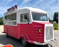 Remorque mobile de camion de nourriture de conteneur de commande de pizza vintage électrique entièrement équipement avec la cuisine complète