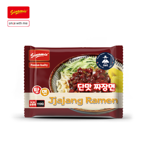 Fideos Coreanos <span class=keywords><strong>Jja</strong></span> Jiang Ramen con Salsa Frita, al por Mayor, Marca Privada HALAL, en Bolsa - Product Image 1