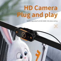 Webcam komputer Usb murah, baru 720p dengan Mic