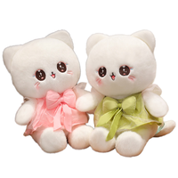 Peluche chat en peluche, design de personnage, importée de Chine, en polyester doux, rembourrage en coton PP, brodée, mignonne, amusante, pour enfants, pour anniversaire