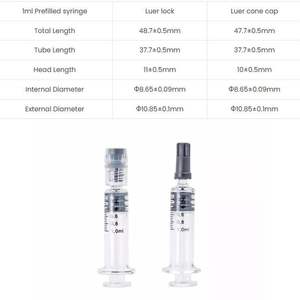 Seringues <span class=keywords><strong>en</strong></span> verre borosilicate de 1 ml avec embout Luer Lock, personnalisables par le fournisseur, emballage DAB - Product Image 4