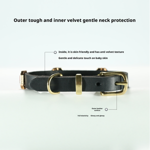 Collier de chien en cuir réglable incrusté de cristaux <span class=keywords><strong>Swarovski</strong></span>, simple, personnalisé, vente en gros, collier pour animaux de compagnie, cadeau personnalisé pour animaux de compagnie - Product Image 2