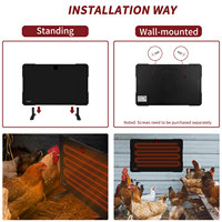 Réglable 50W 100W & 200W poulet couveuse lampe Coop panneau chauffant pour la volaille