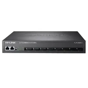 8SC + 2GE TP-LINK Compatível TL-FC382A-3 1000Mbps SMF Fibra Óptica Switch TL-FC382A-20 1.25G TPLINK Media Converter Suporte VLAN