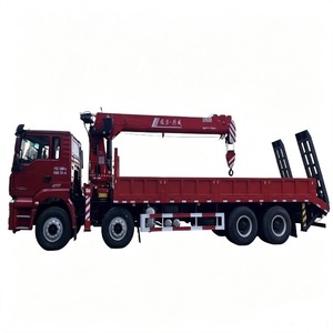 รถเครน CX CRANE สีน้ำเงิน ติดตั้งบนรถบรรทุก บูมยืดไสลด์ได้ ปั๊มไฮดรอลิก 15 เมตร รถวิศวกรรมพิเศษ - Product Image 1