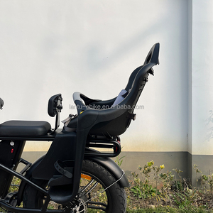 Vélo cargo électrique à longue portée avec double batterie au lithium, cadre en alliage d'aluminium à 7 vitesses <span class=keywords><strong>et</strong></span> siège pour bébé - Product Image 4