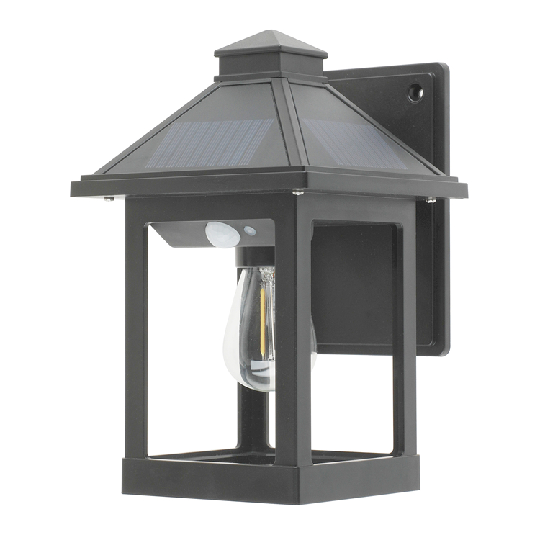 Водонепроницаемый настенный светильник на солнечной батарее, садовый фонарь с датчиком движения S14, цоколь E26, светодиодный светильник для безопасности