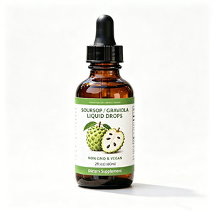 Estratto Liquido Puro di Graviola (Soursop) a Marchio Privato, Gocce Liquide Vegane di Graviola Premium - Product Image 1